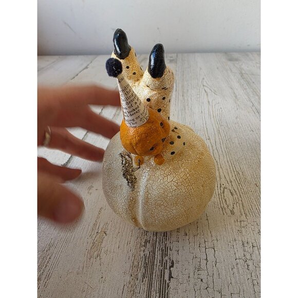 Nicole Sayre Midwest Cannon pumpkin clown Halloween jack-o'-lantern glitter figu - Picture 5 of 8